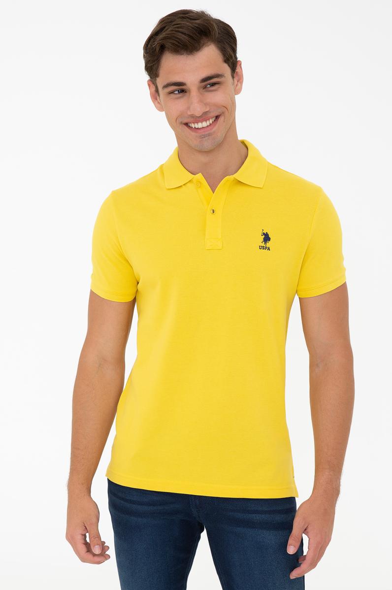 Erkek Açık Sarı Basic Tişört