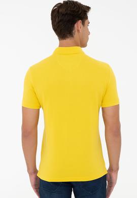 Erkek Açık Sarı Basic Tişört - 50232308242