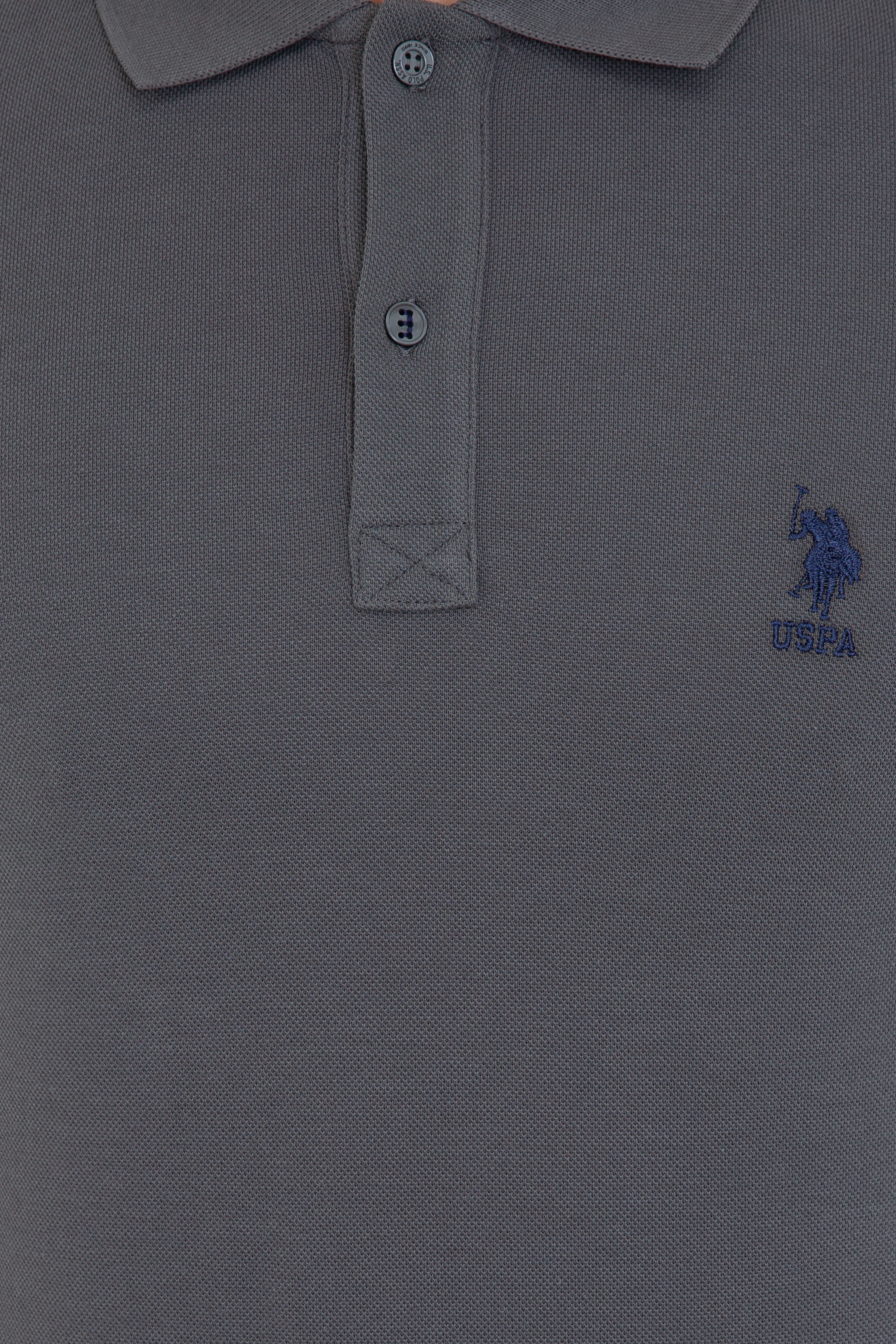 Erkek Polo Yaka Antrasit T-Shirt Basic - Image 5
