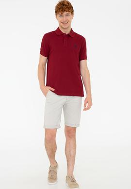 Erkek Bordo Basic Tişört - 50232308418