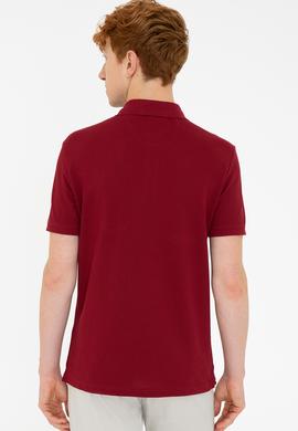 Erkek Bordo Basic Tişört - 50232308418