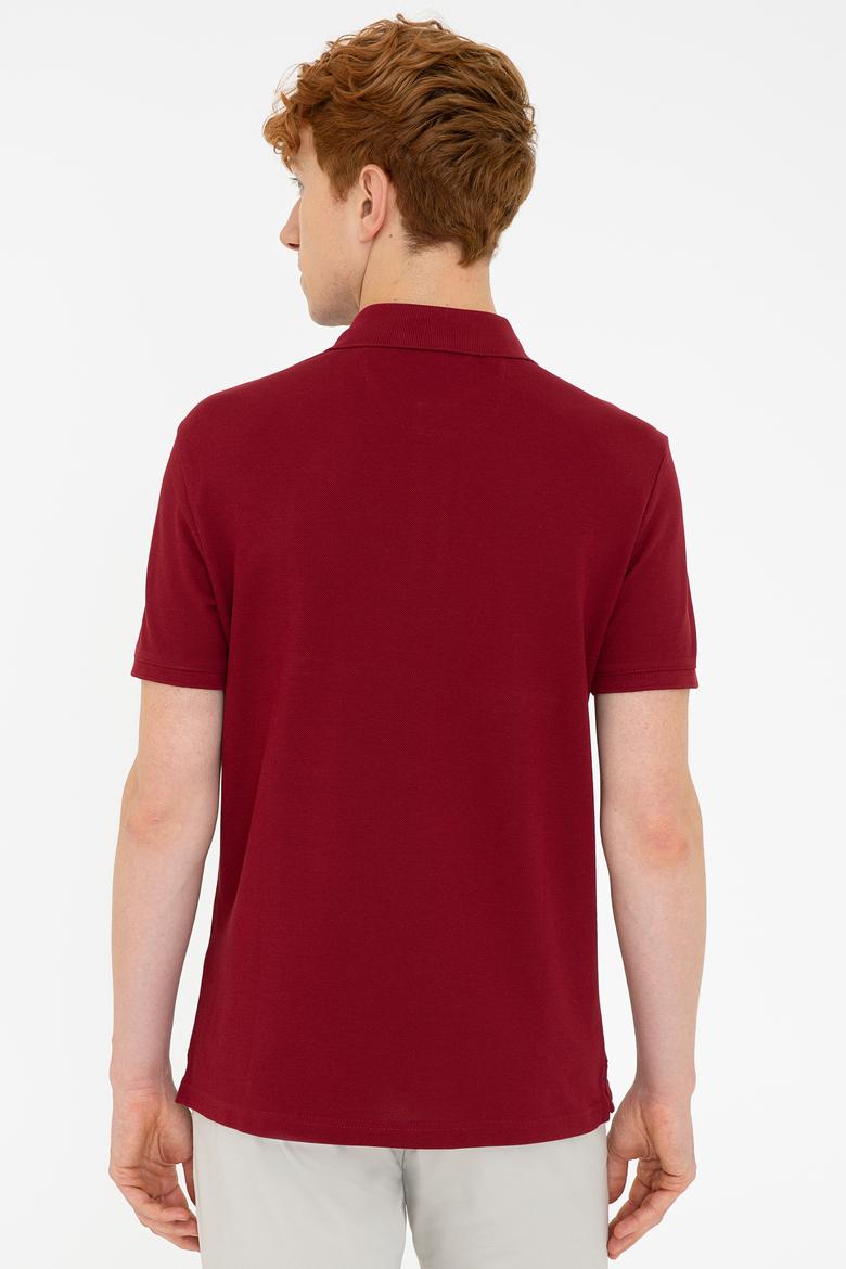 Erkek Bordo Basic Tişört - 50232308418
