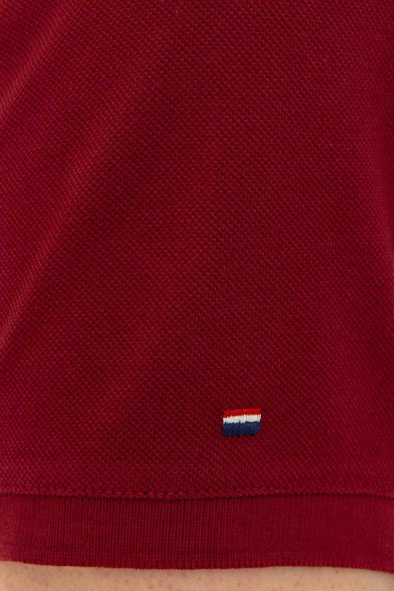 Erkek Bordo Basic Tişört - 50232308418