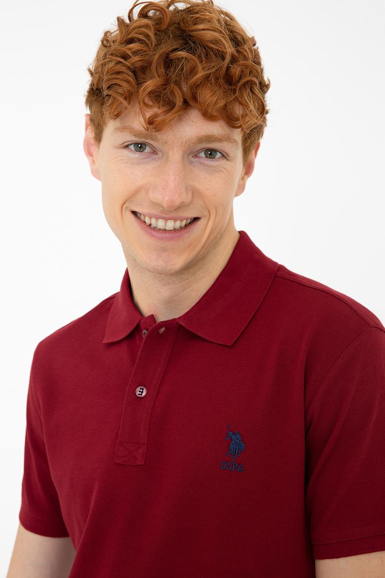 Erkek Bordo Basic Tişört - 50232308418