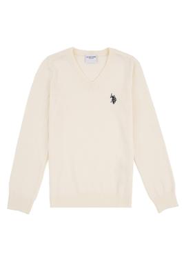 Kız Çocuk Krem Triko Kazak - 50237168030