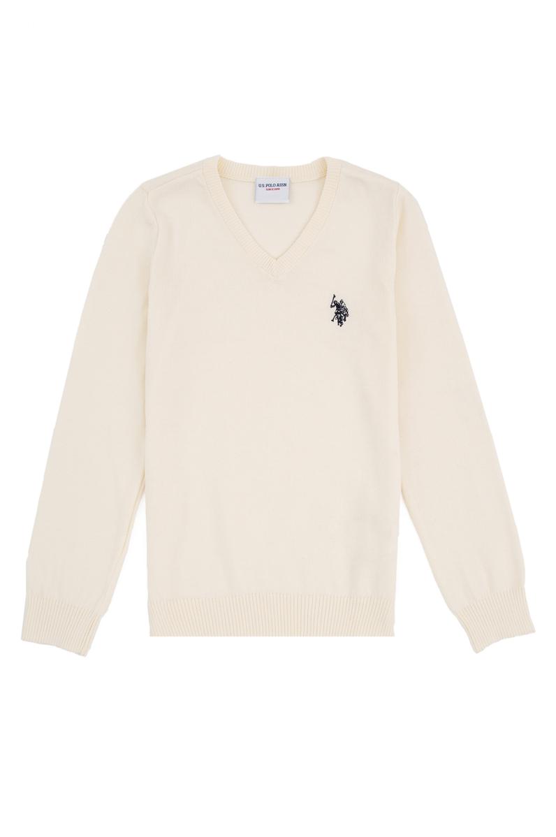 Kız Çocuk Krem Triko Kazak