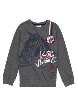 Erkek Çocuk Antrasit Melanj Sweatshirt - 50236963006