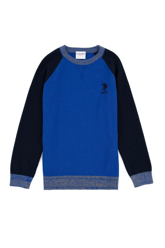 Erkek Çocuk Saks Triko Kazak