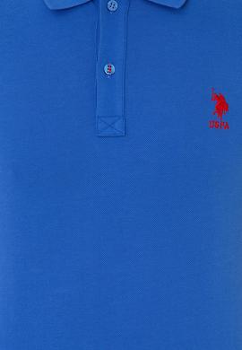 Erkek Saks Polo Yaka T-Shirt Basic - 50232311134