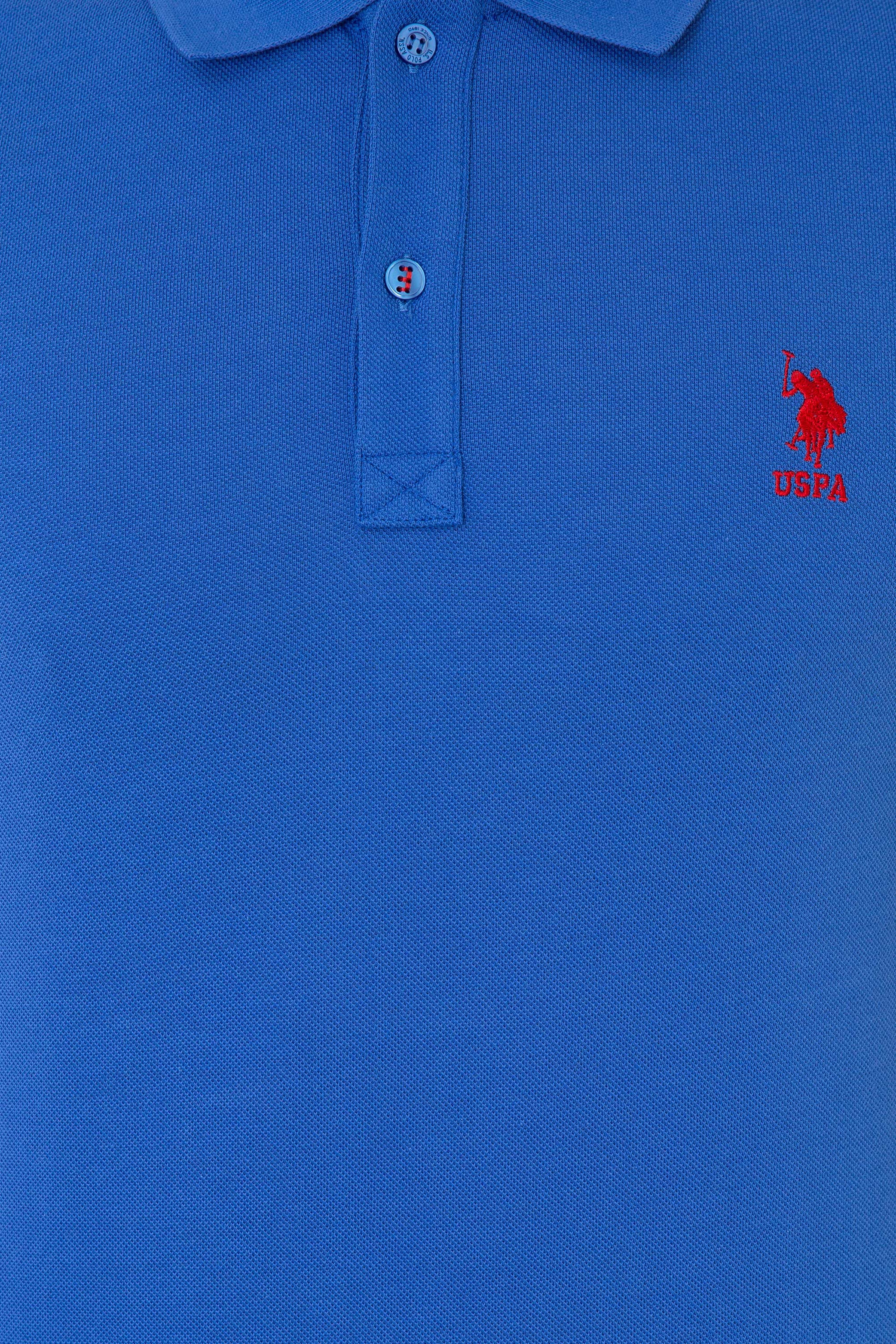 Erkek Saks Polo Yaka T-Shirt Basic