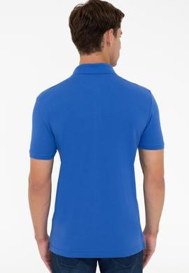 Erkek Saks Polo Yaka T-Shirt Basic - 50232311134
