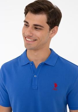 Erkek Saks Polo Yaka T-Shirt Basic - 50232311134