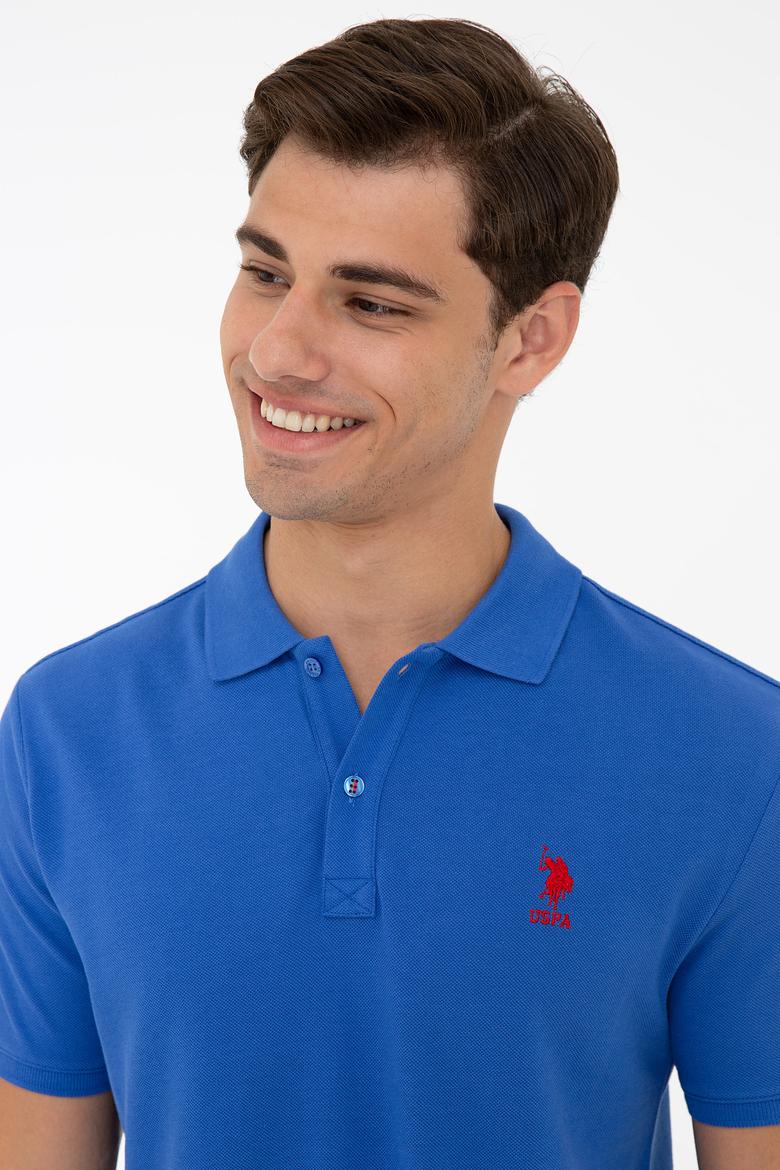 Erkek Saks Polo Yaka T-Shirt Basic - 50232311134