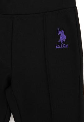 Kız Çocuk Siyah Örme Tayt - 50240654015