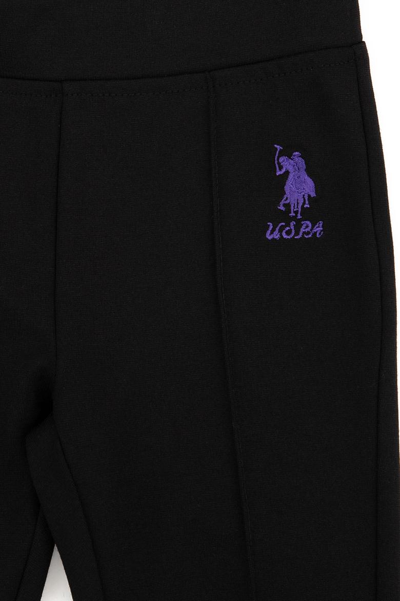 Kız Çocuk Siyah Örme Tayt - 50240654015