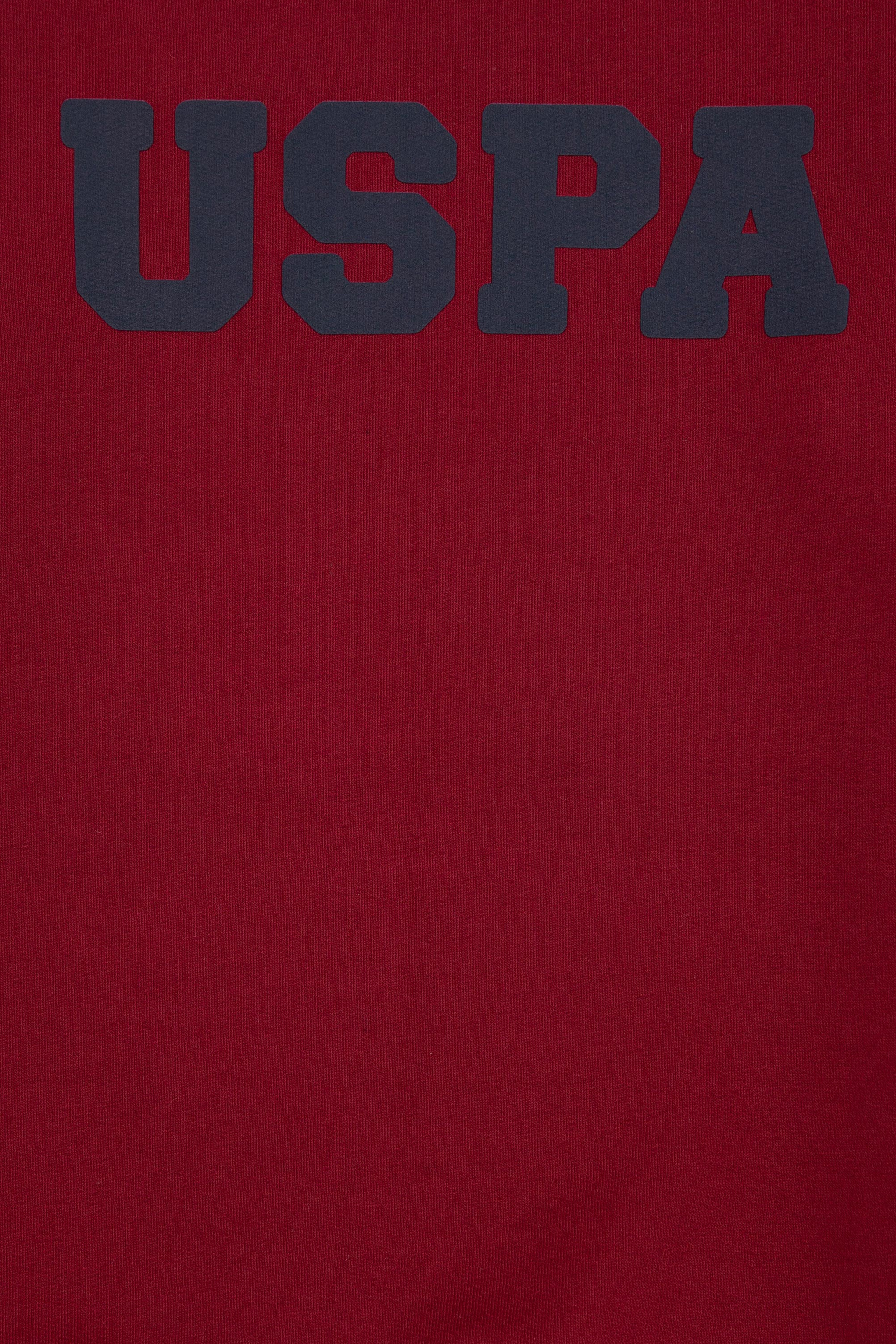 Erkek Çocuk Bordo Basic Sweatshirt - Image 3