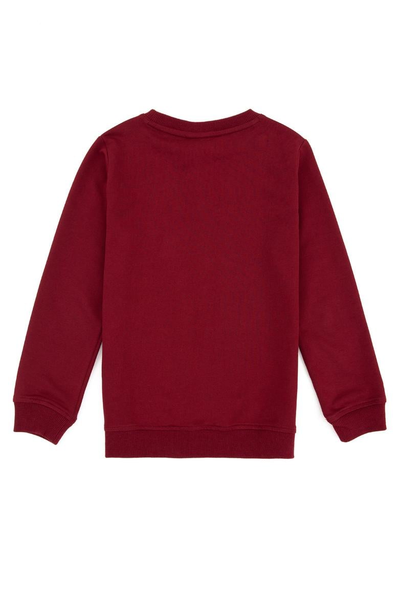 Erkek Çocuk Bordo Basic Sweatshirt - 50236951081