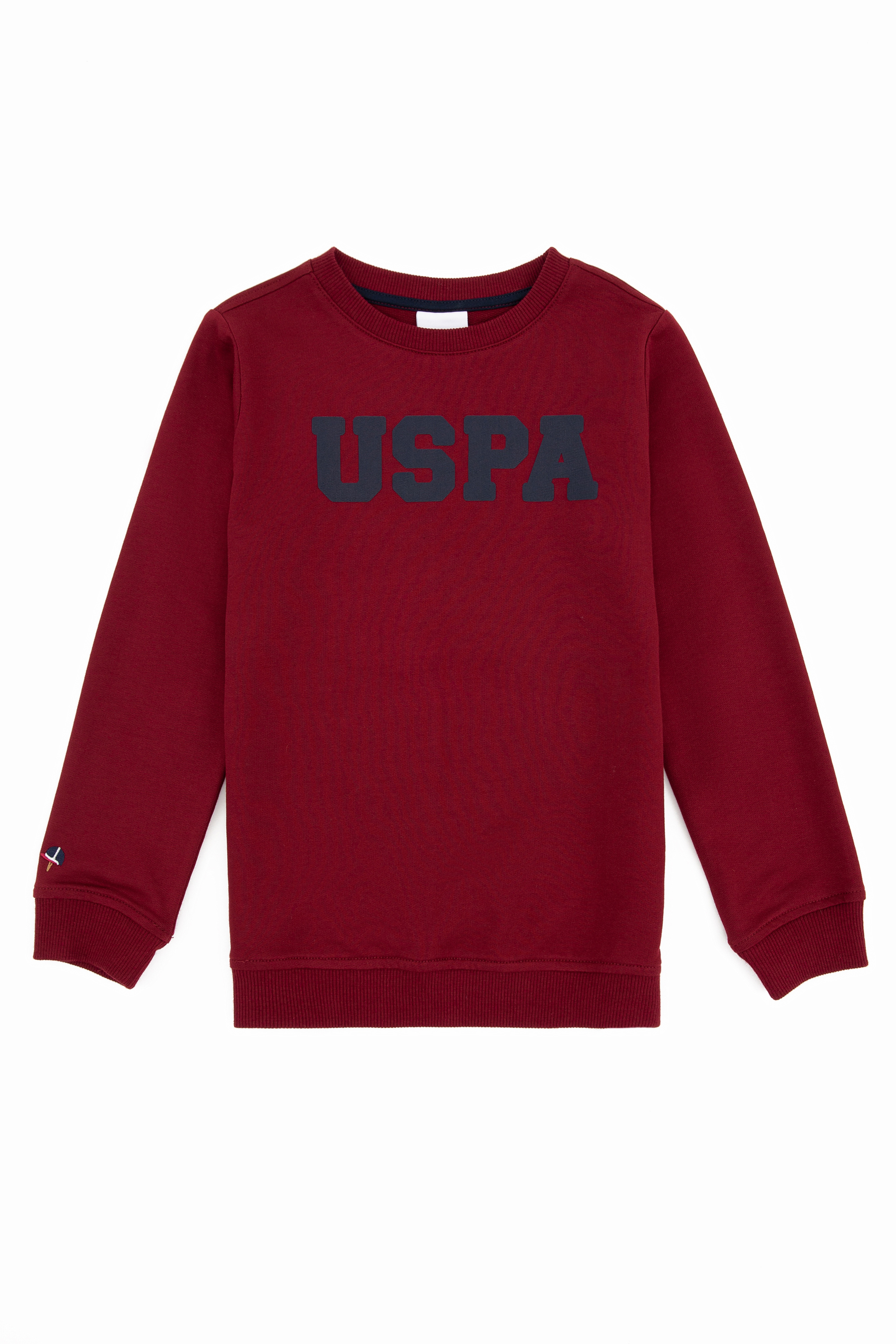 Erkek Çocuk Bordo Basic Sweatshirt - Image 1