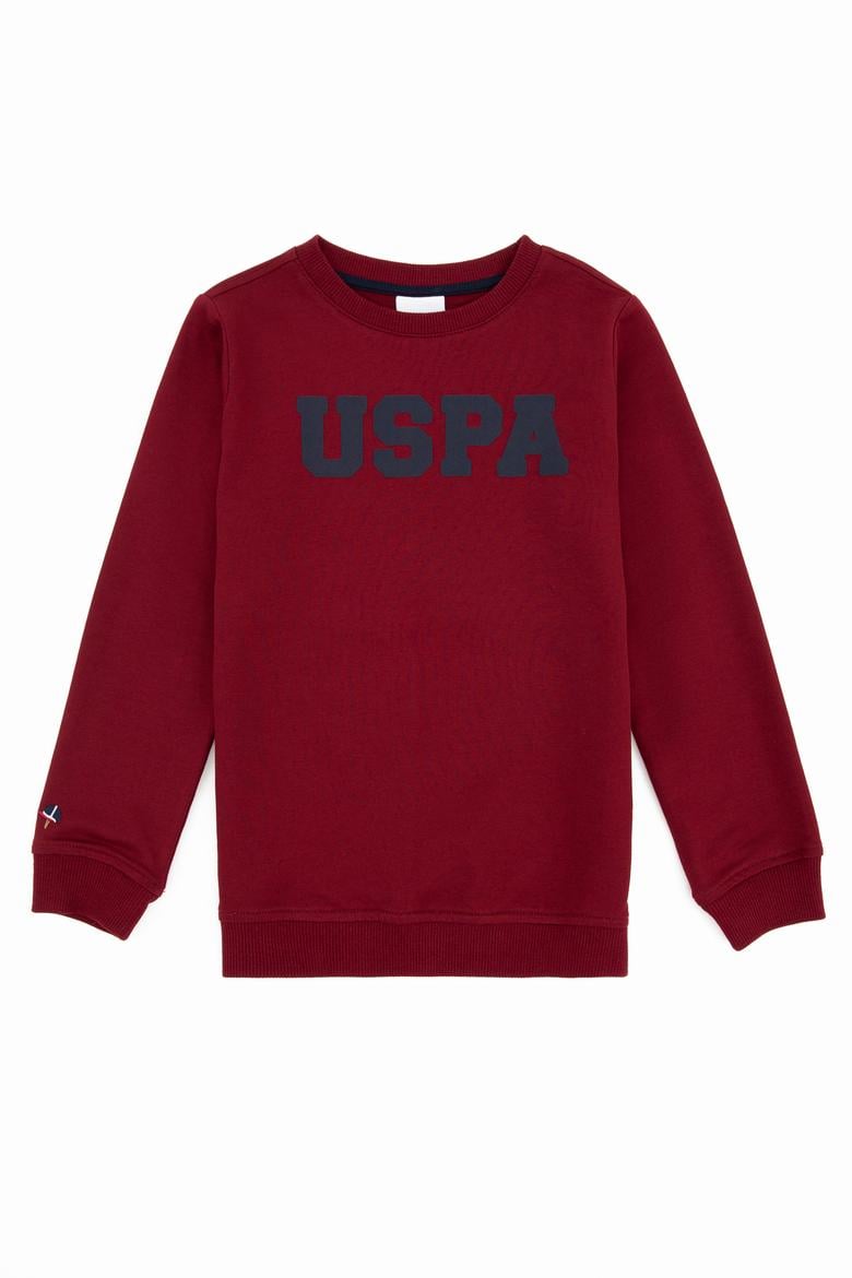 Erkek Çocuk Bordo Basic Sweatshirt