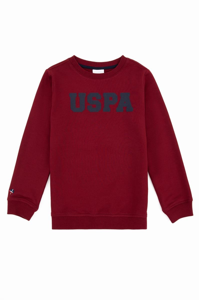 Erkek Çocuk Bordo Basic Sweatshirt