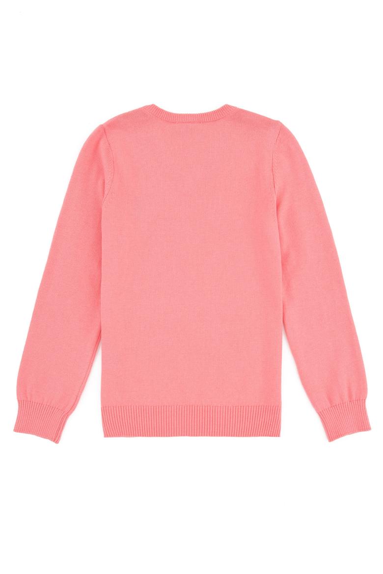 Kız Çocuk Açık Pembe Triko Kazak - 50237168068