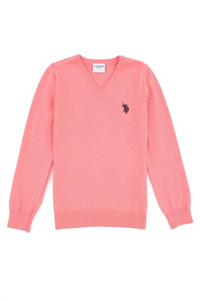 Kız Çocuk Açık Pembe Triko Kazak