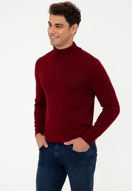 Erkek Bordo Basic Kazak - 50237006015