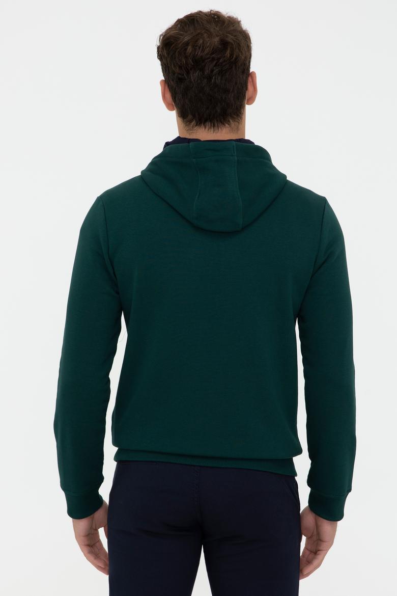 Erkek Koyu Yeşil Sweatshirt - 50237915058