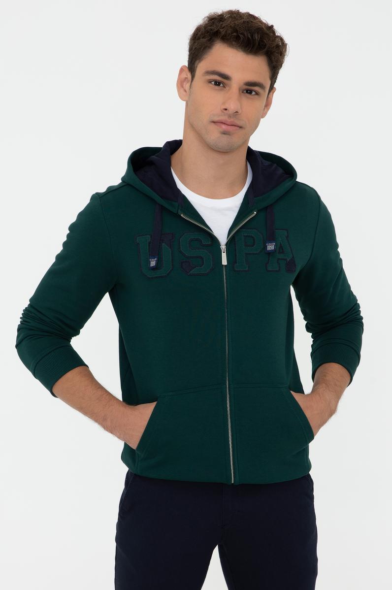 Erkek Koyu Yeşil Sweatshirt