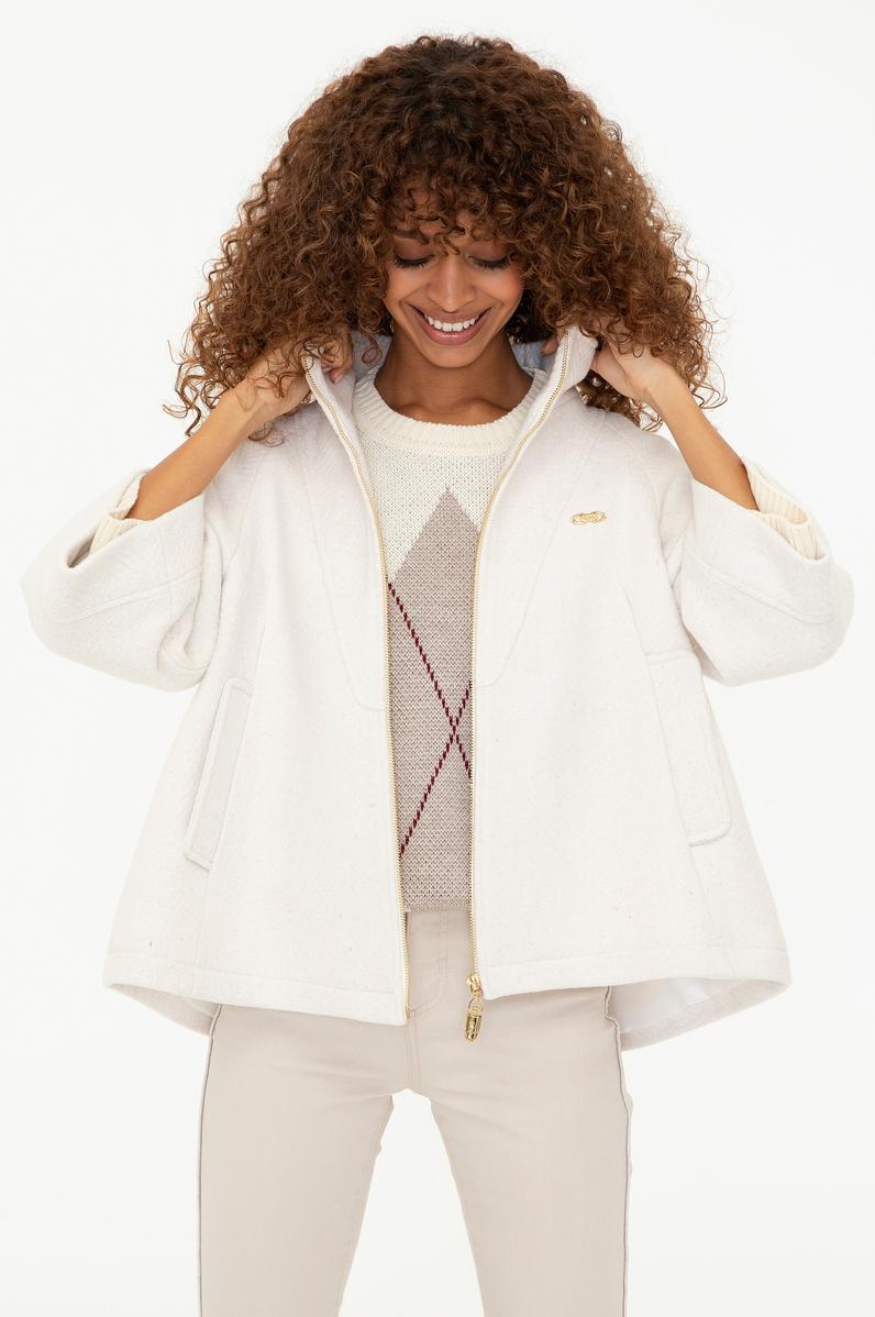 Kadın Kahverengi Kaban Kaşe