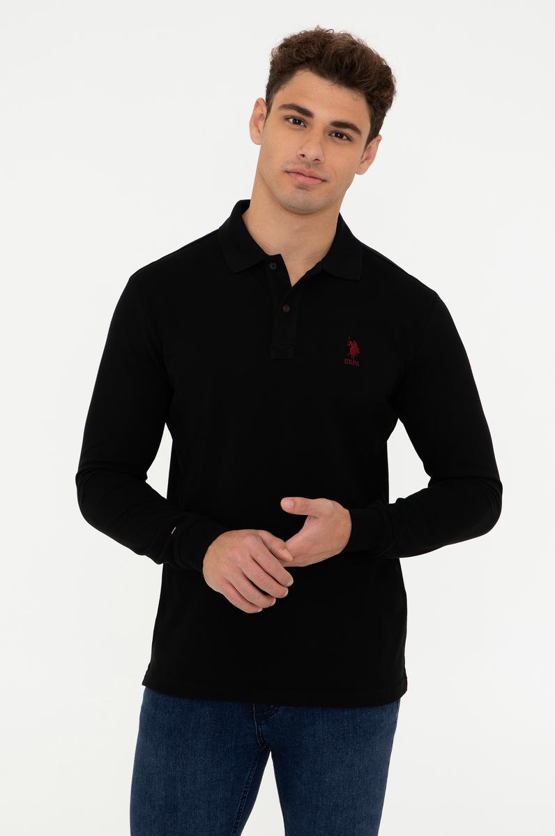 Erkek Siyah Basic Sweatshirt