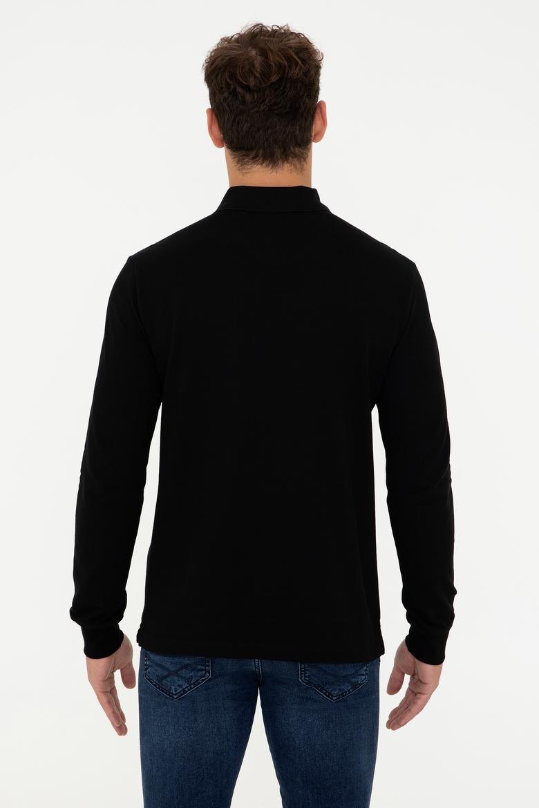 Erkek Siyah Basic Sweatshirt - 50238250073