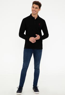Erkek Siyah Basic Sweatshirt - 50238250073
