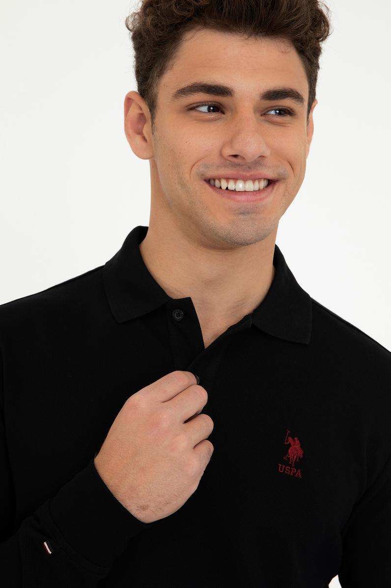 Erkek Siyah Basic Sweatshirt