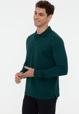 Erkek Koyu Yeşil Basic Sweatshirt - 50238250145