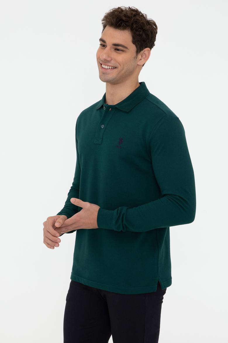 Erkek Koyu Yeşil Basic Sweatshirt - 50238250145
