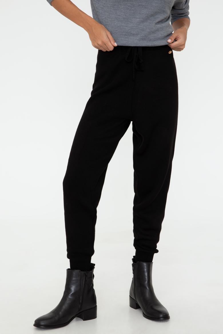 Kadın Siyah Triko Pantolon - 50241534006