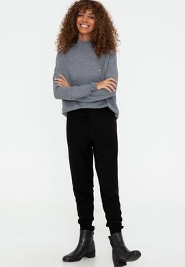 Kadın Siyah Triko Pantolon - 50241534006