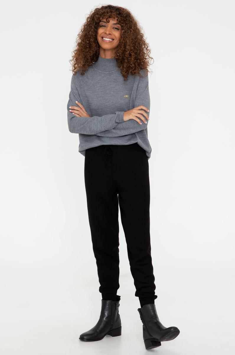 Kadın Siyah Triko Pantolon