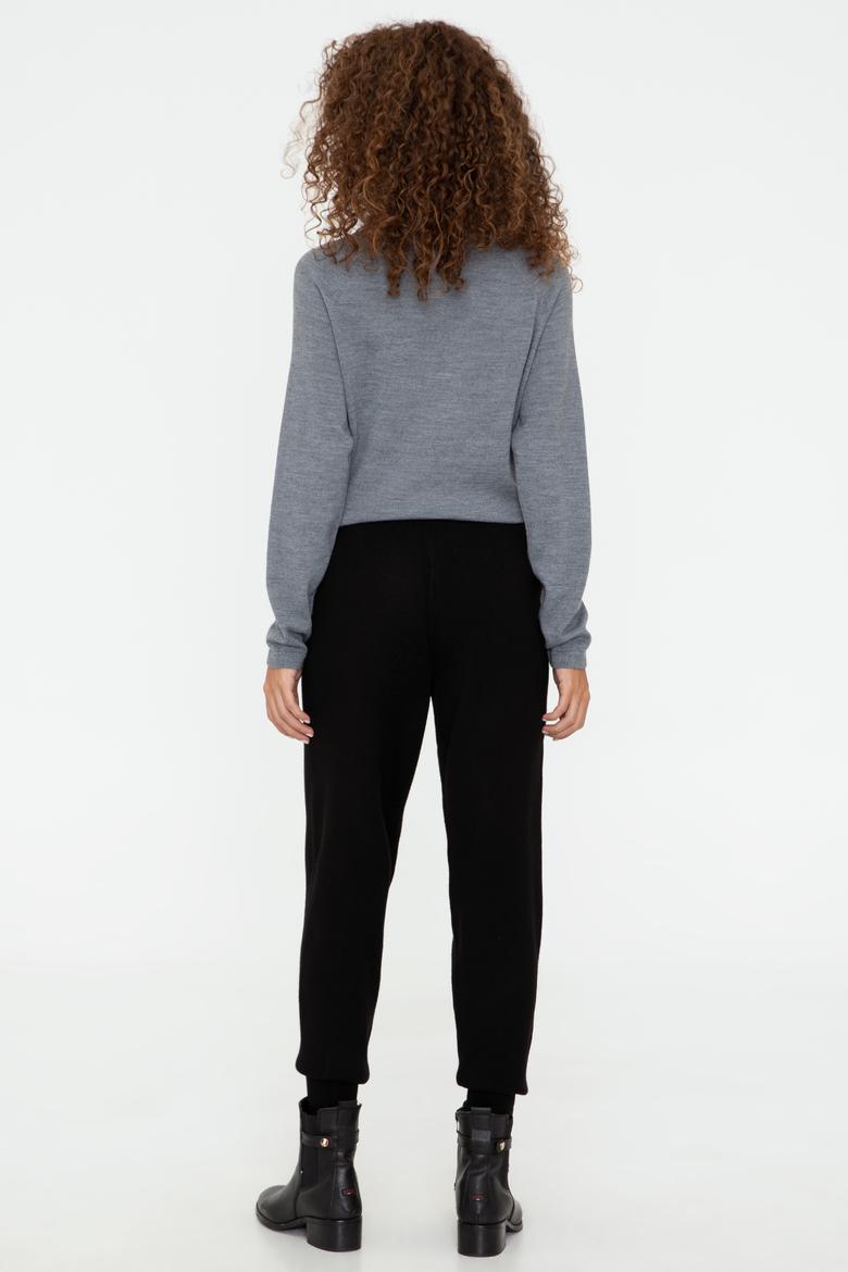 Kadın Siyah Triko Pantolon - 50241534006