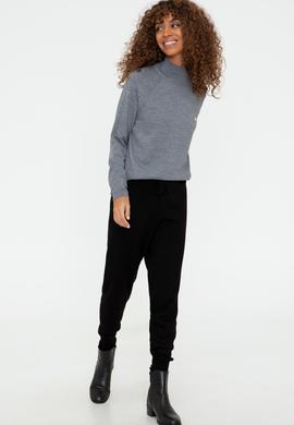 Kadın Siyah Triko Pantolon - 50241534006