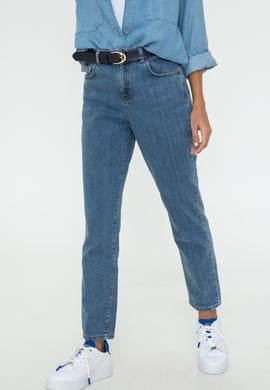 Kadın Mavi Jean Pantolon - 50241846001