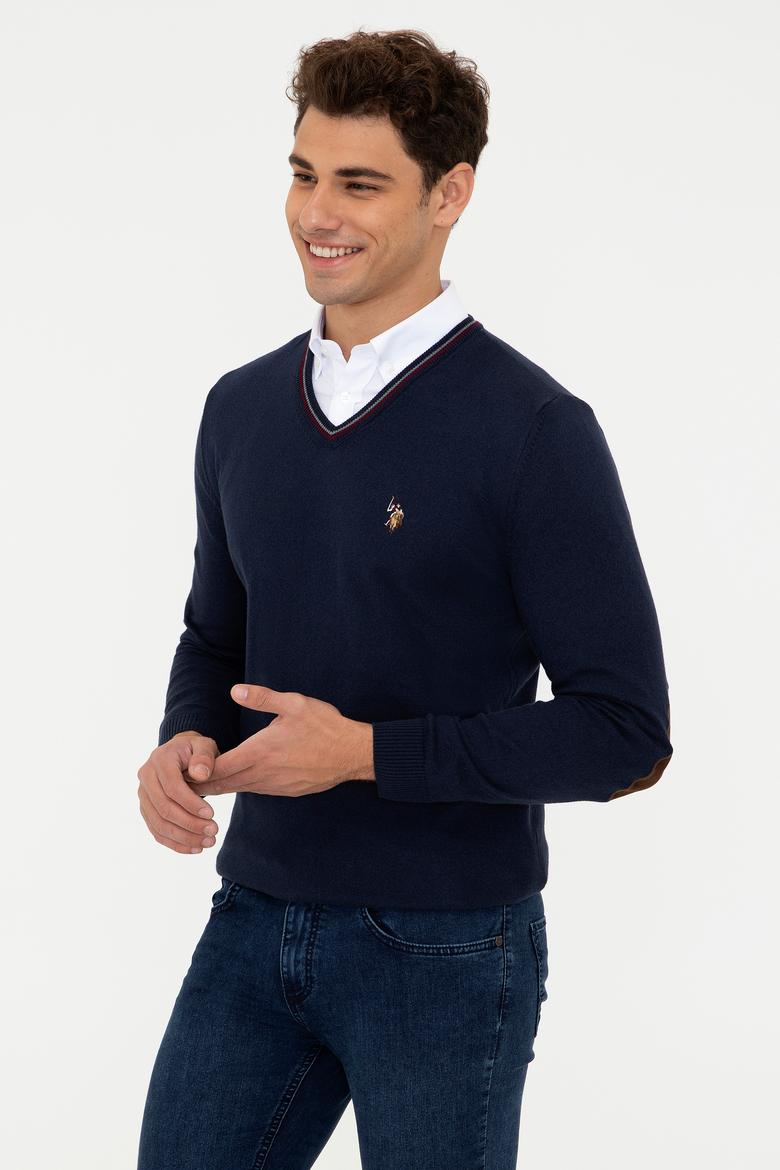 Erkek Lacivert Basic Kazak - 50248513009