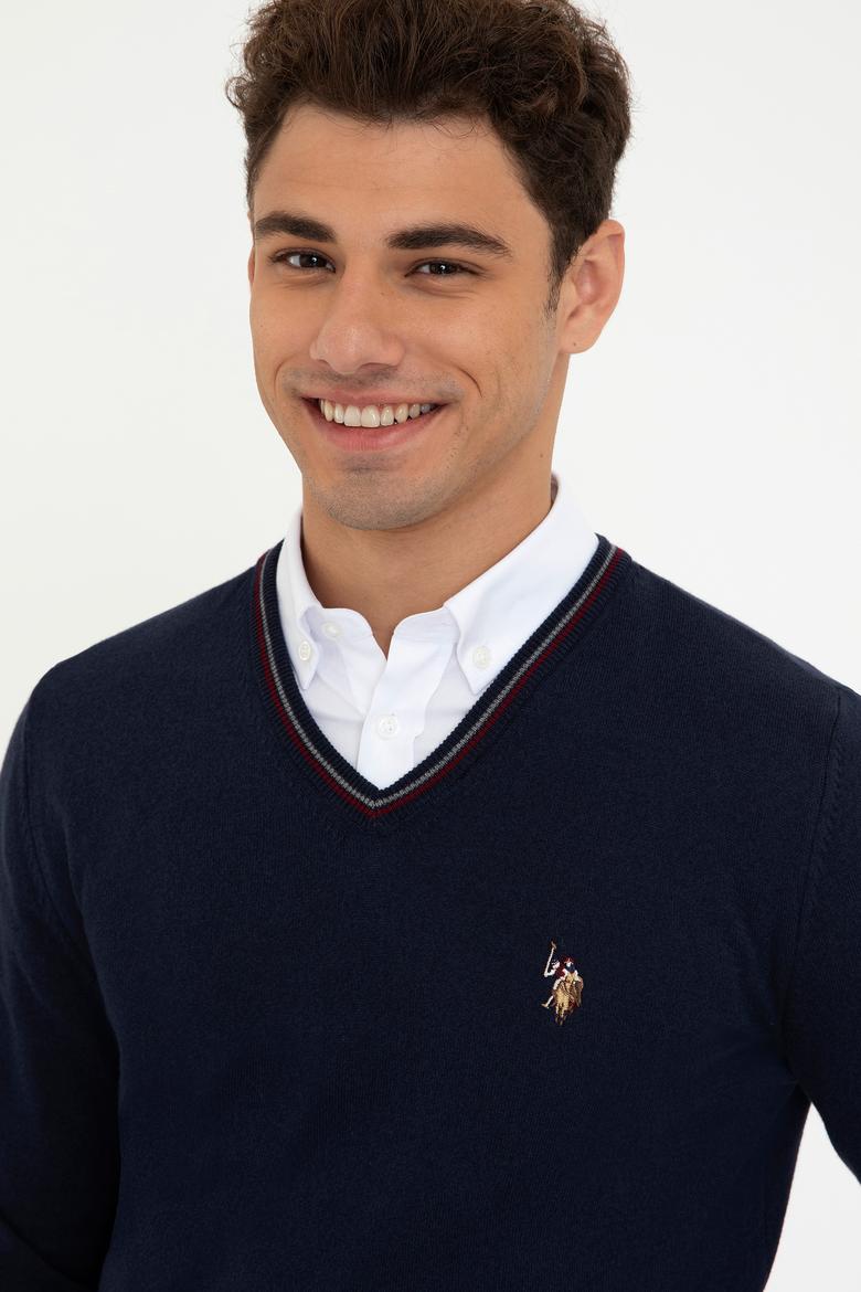 Erkek Lacivert Basic Kazak - 50248513009