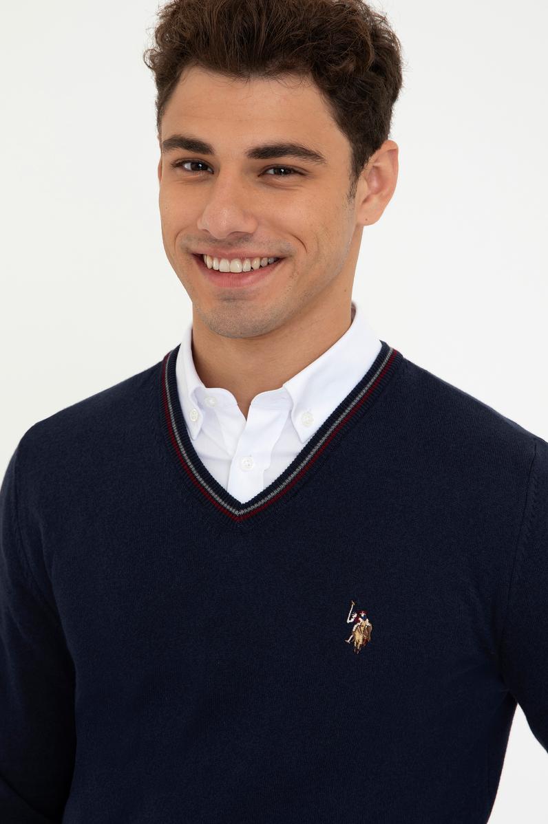 Erkek Lacivert Basic Kazak