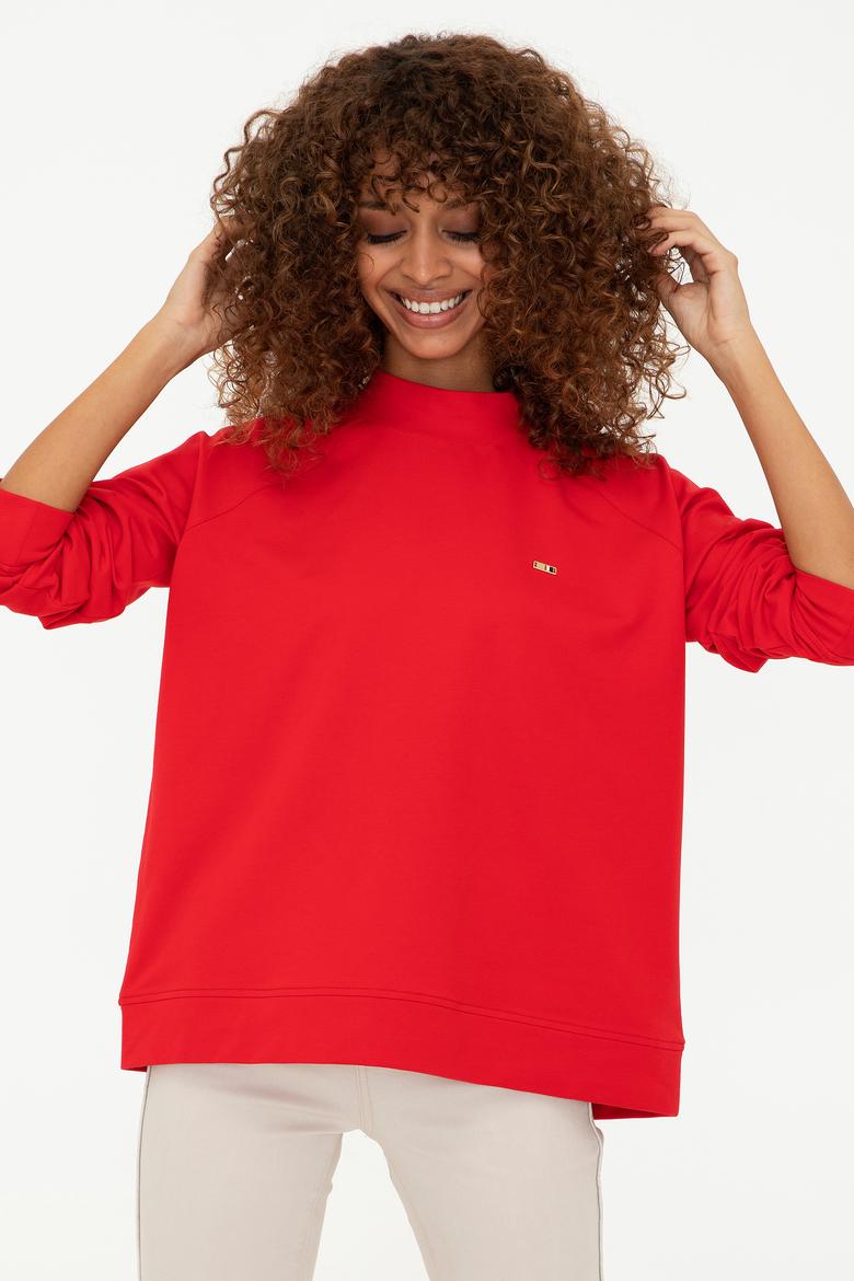 Kadın Kırmızı Sweatshirt - 50249242015
