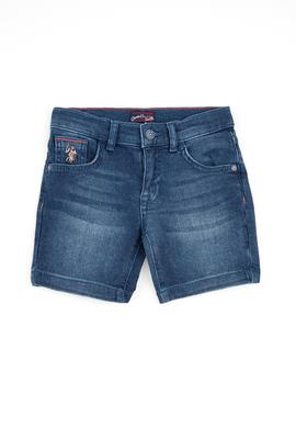 Erkek Çocuk Açık Mavi Denim Bermuda Şort - 50205319009