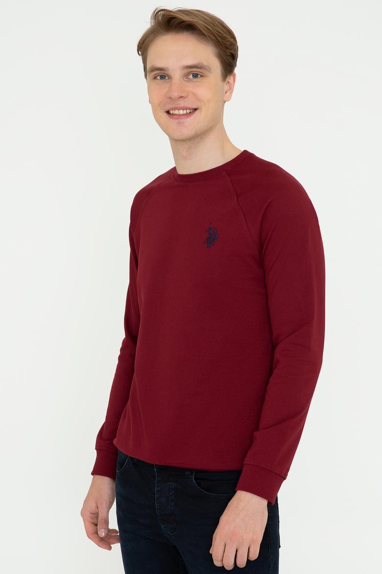 Erkek Bordo Basic Sweatshirt - 50244467049