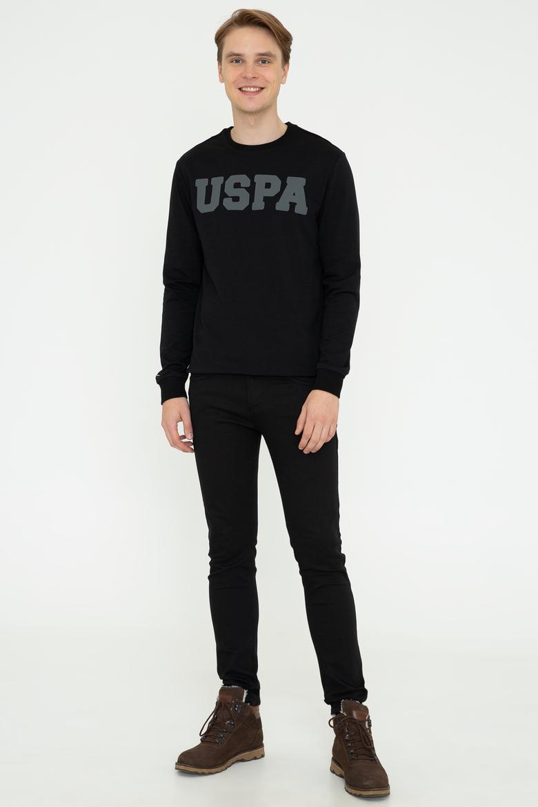 Erkek Siyah Basic Sweatshirt - 50238100037