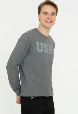 Erkek Antrasit Melanj Basic Sweatshirt - 50238100047